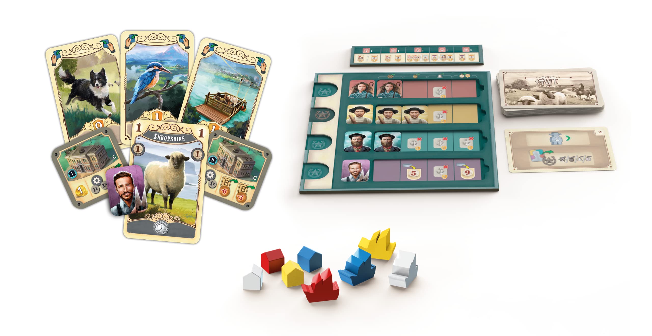 Eggertspiele, Great Western Trail – Nueva Zelanda, Juego de Estrategia, 1-4 Jugadores, a Partir de 12 años, 75-150 Minutos, alemán