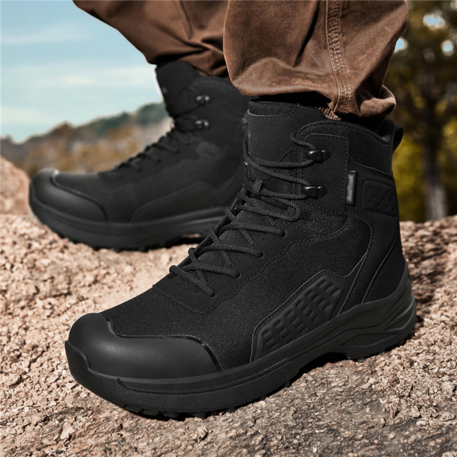 Botas Senderismo Impermeables Hombre Zapatillas Ligeras Trekking