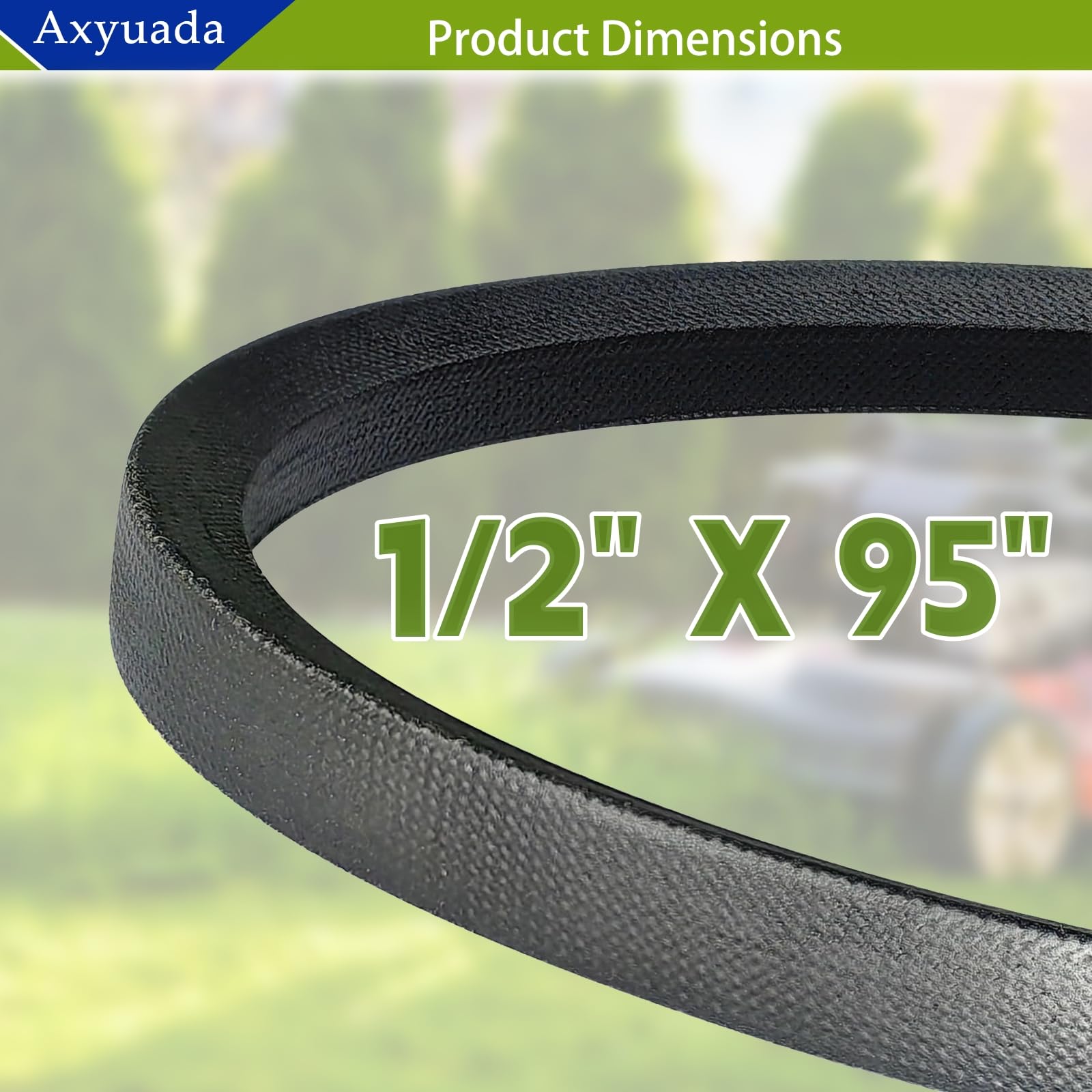 Correa de transmisión 4L950 de 1/2 x 95 pulgadas compatible con los modelos de cortacésped AYP, Craftsman, Fu Shihua, Murray y Pulan.