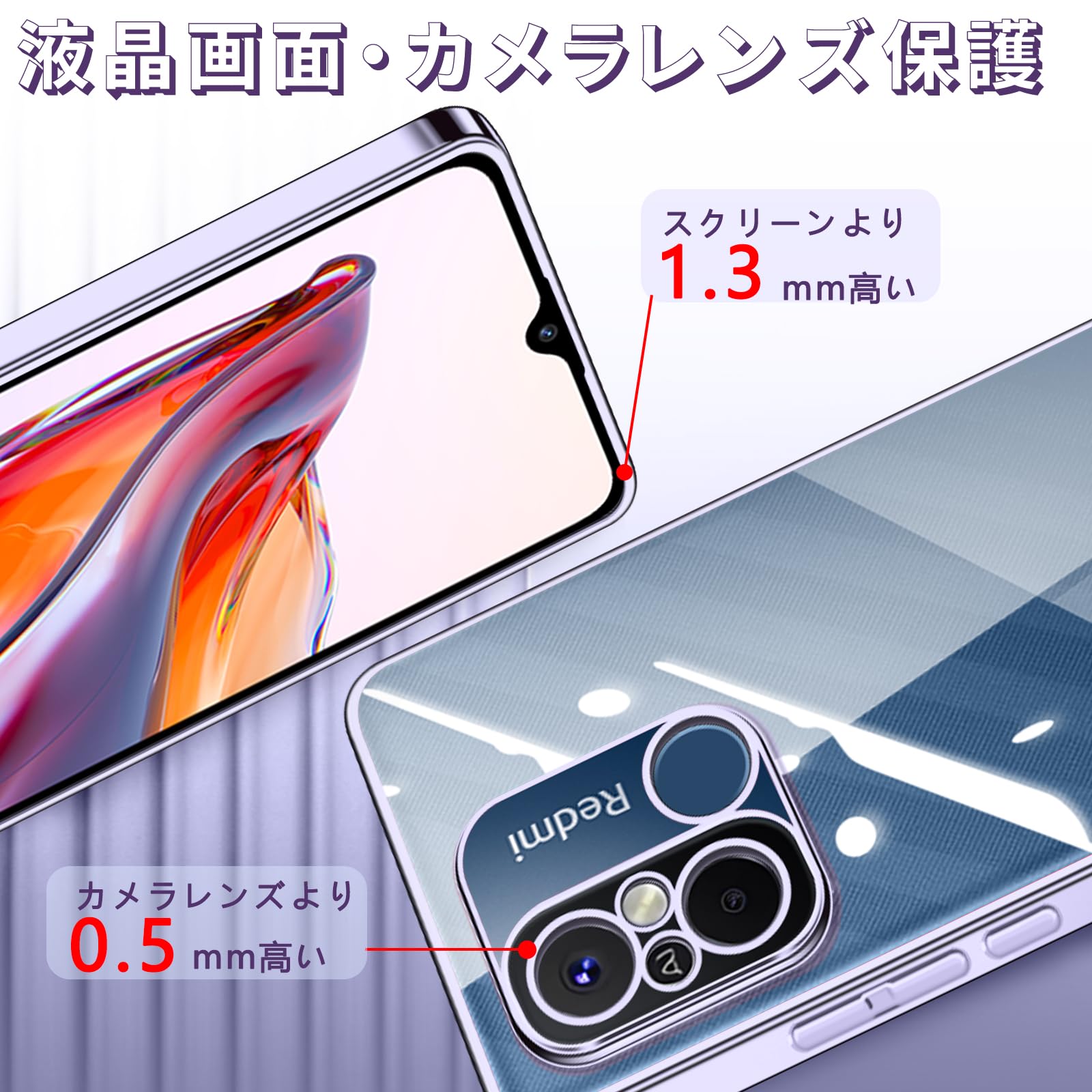 Amazon.co.jp: Xiaomi Redmi 12C ケース クリア Redmi12C