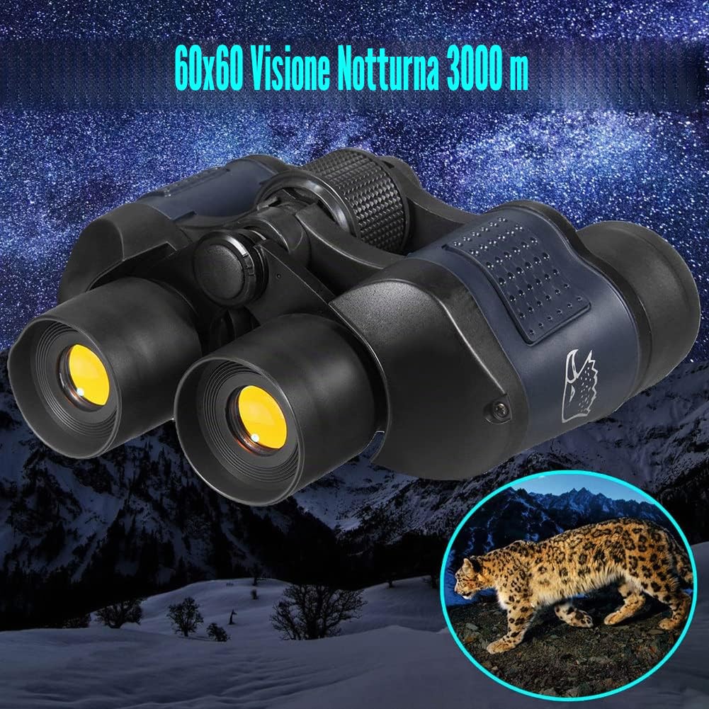 Binocolo 7x50, HD visione notturna binocolo con borsa per il trasporto, binocolo per attività all'aria aperta, calcio, safari, visite turistiche, arrampicata, escursioni, caccia, concerti