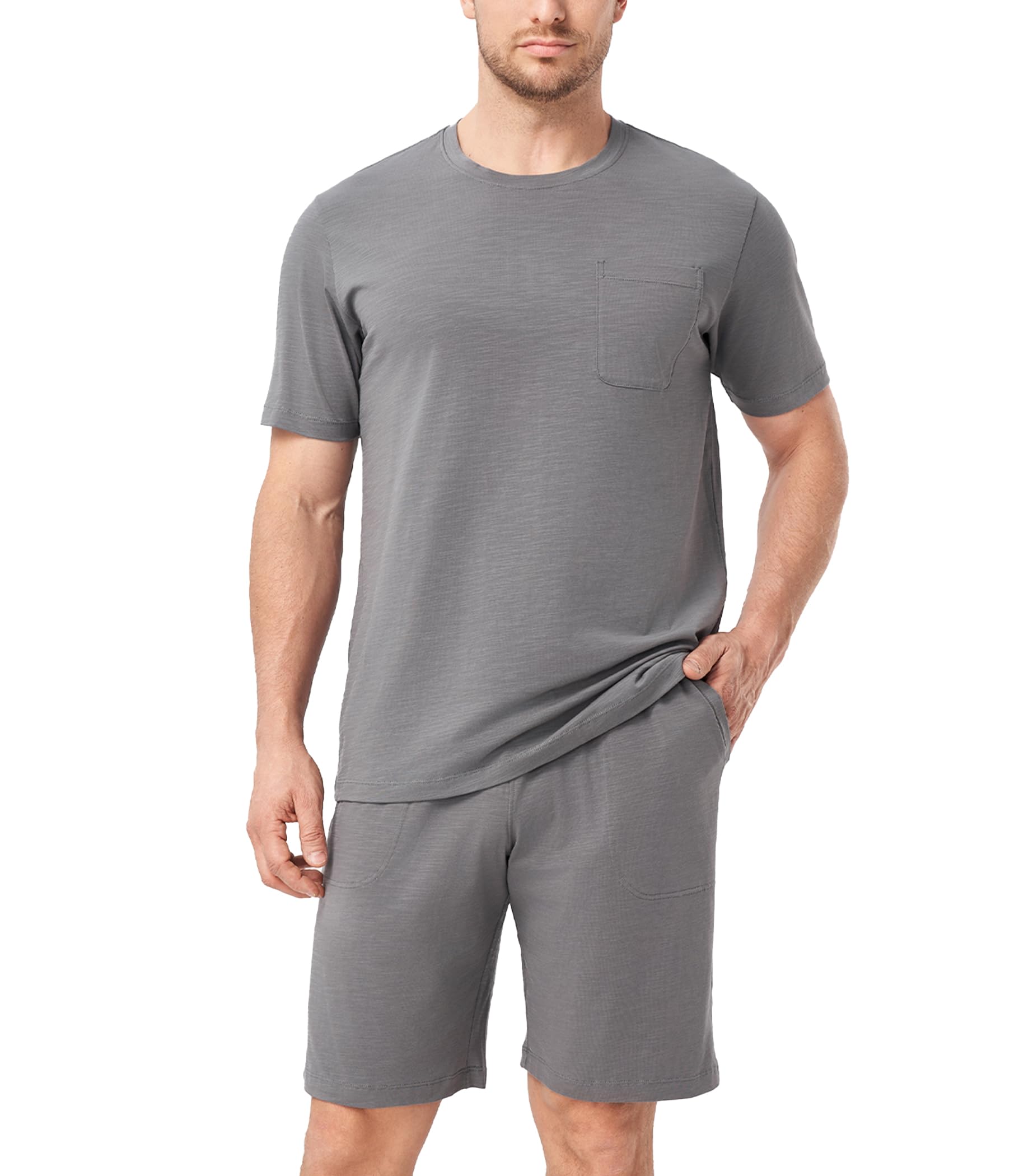 DAVID ARCHY Cotton Slub Pajama Set