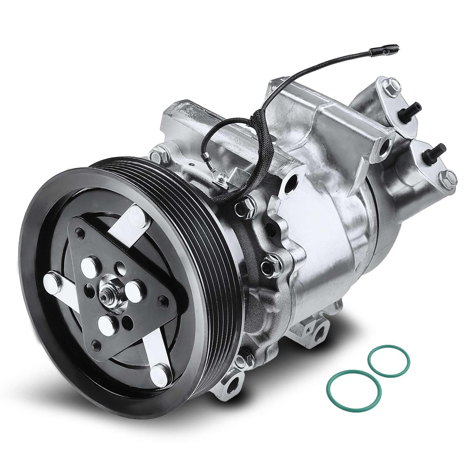 Frankberg Compresor de aire acondicionado con embrague Compatible con Clio II BB CB M.e.g.a.n.e I BA0/1 Kangoo KC0/1 Kangoo Express FC0/1 Replace# 8200315744incl. aceite premezclado