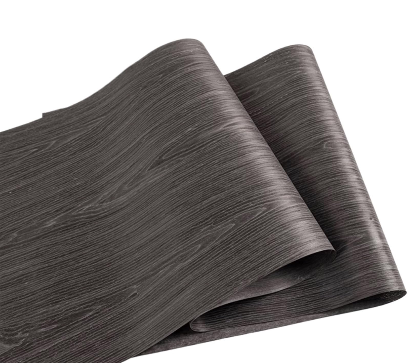 Zymjzbetic Wood Grain Stickers L:2.5Meters Width:58cm T:0.2mm Veneers for Wooden Doors Wood Veneer White Oak and Black Walnut Furniture(Tech veneer1)