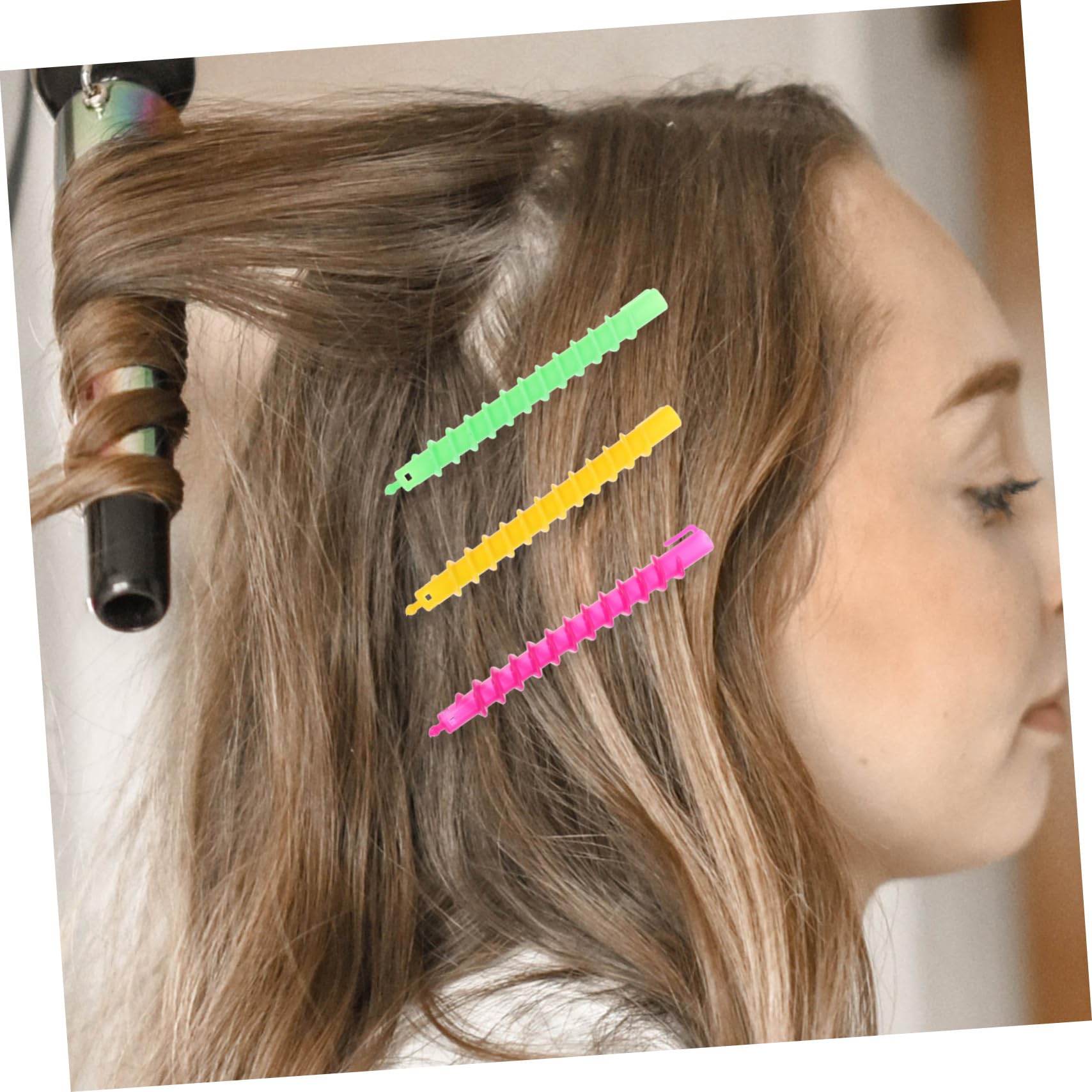 Kit de Permanente 100 Varillas Espirales Abs para Cabello