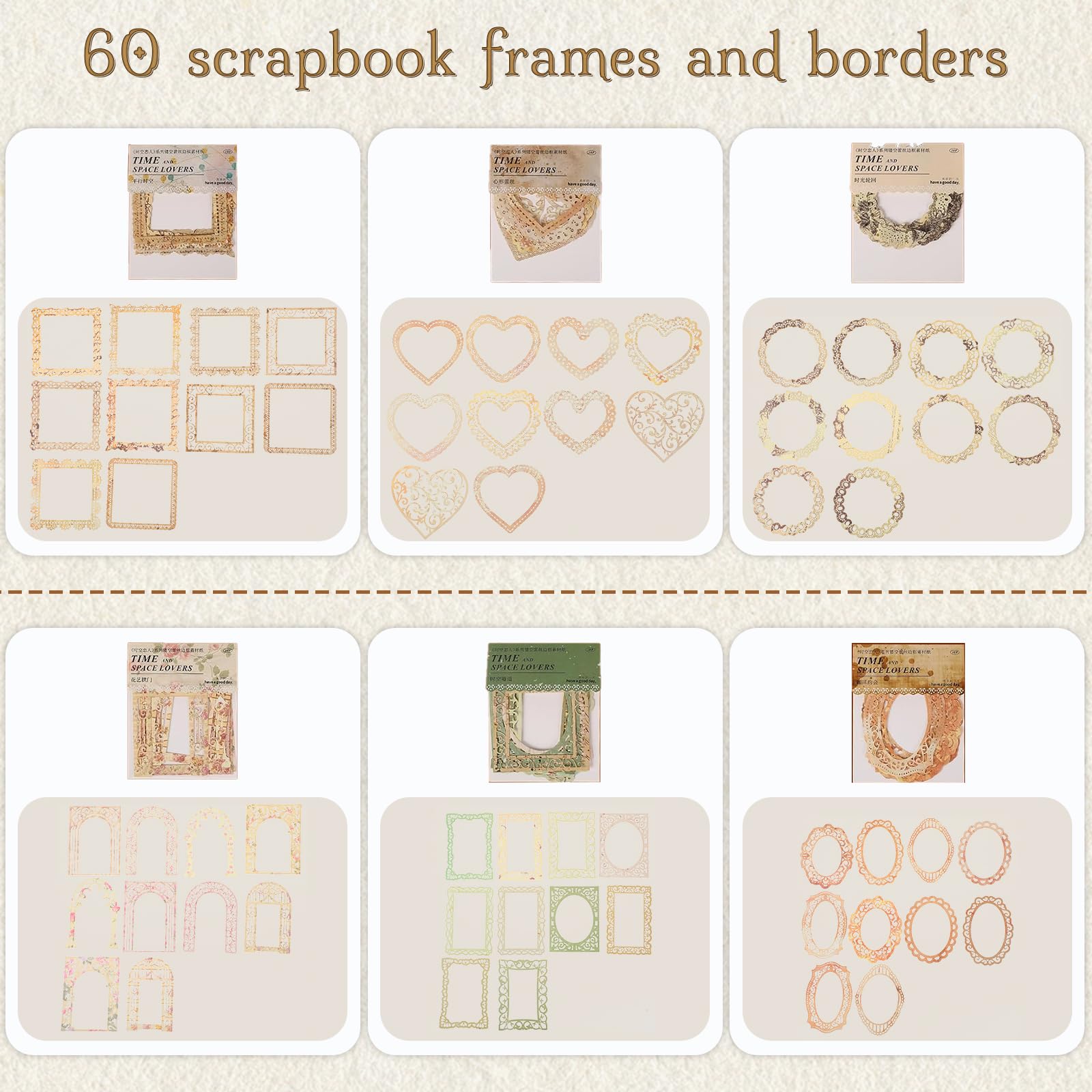 Serie Manor Del Espejo De Flores Relieve Hueco Marco Colage Tarjeta, Material De Página De Recortes Floral Papel Tarjeta, Marco De Papel DIY Para Diario - YYBB ART