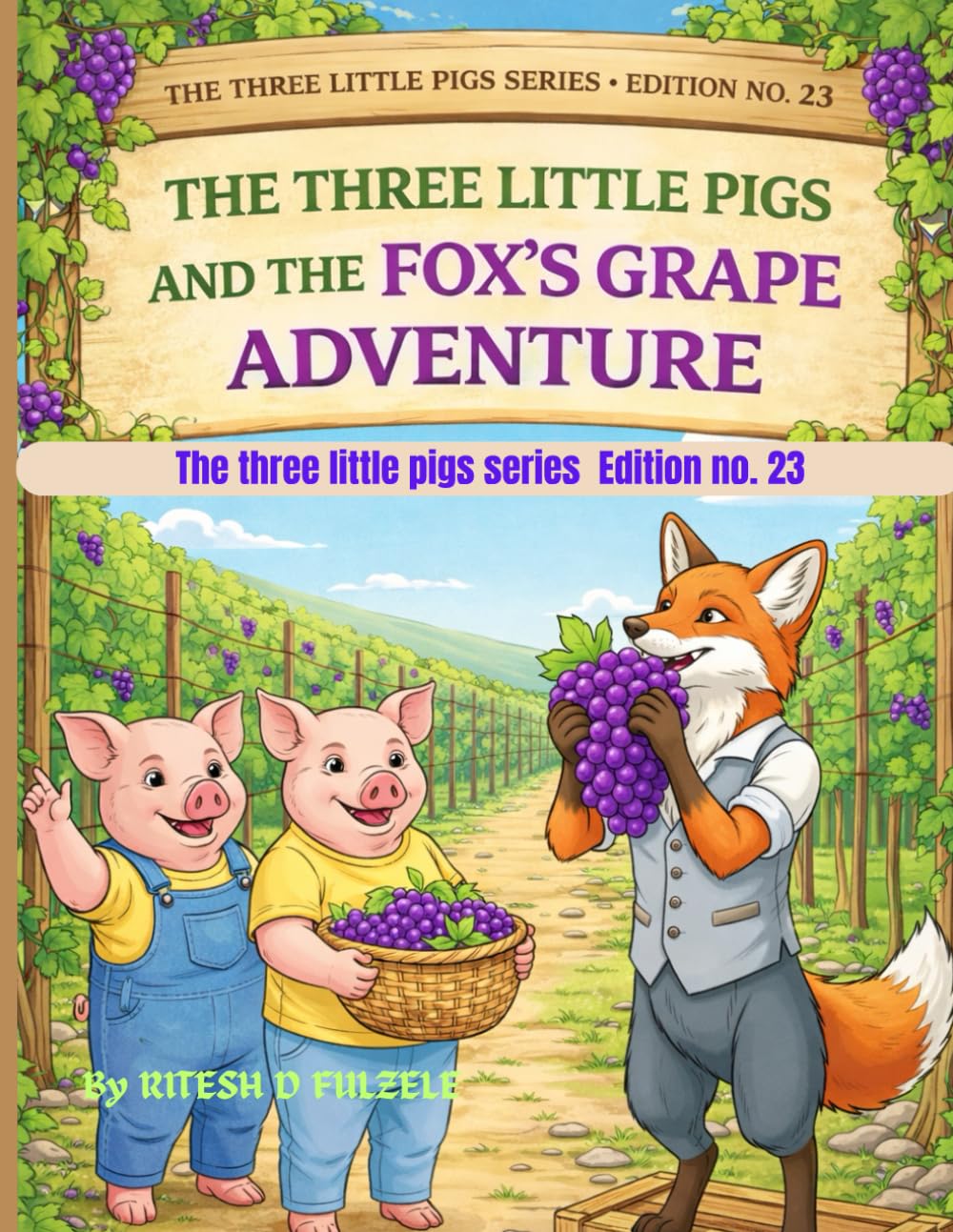 THE THREE LITTLE PIGS AND THE FOX'S GRAPE ADVENTURE: THE THREE LITTLE PIGS SERIES EDITION NO. 23