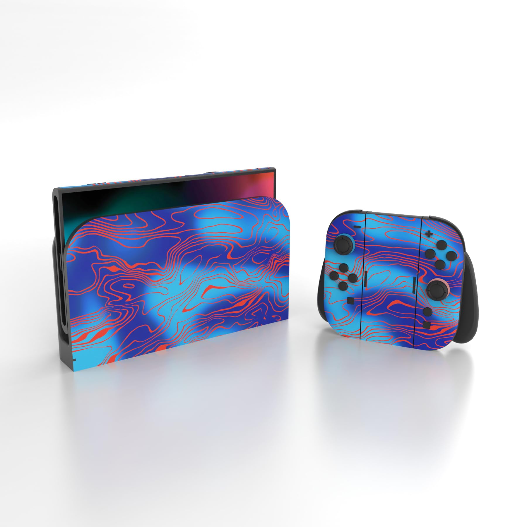 PlayVital for Nintendo Switch 2 Skin Full Set (2-Pack) - Protective Vinyl Decal Stickers for Switch 2 Console, Controllers, Handle Grips & Dock | No Residue, Anti-Scratch - Damascuscamo - 3
