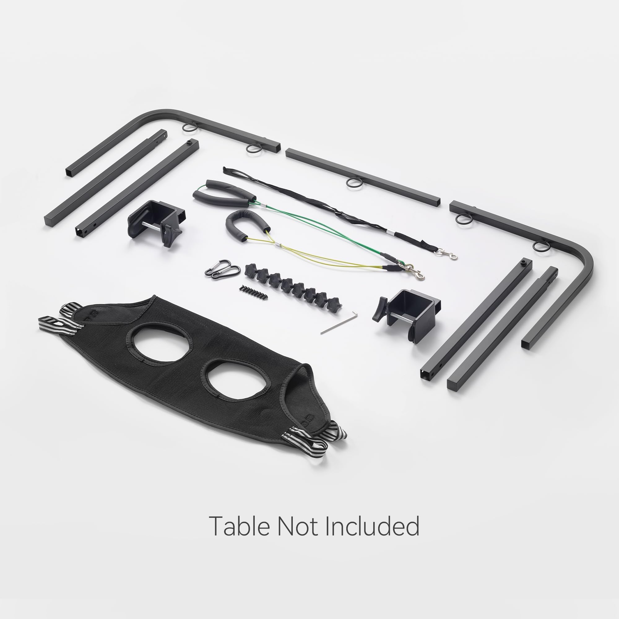 Brazo Ajustable para Peluquería Canina de Mesa, Altura 107 cm, Ancho 69–99 cm, Abrazadera hasta 7 cm, con Hamaca y 2 Correas, Kit Portátil para Cortar Uñas, Gatos y Perros en Casa