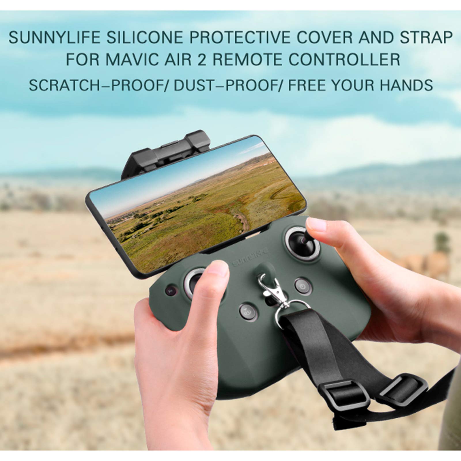 Custodia protettiva in silicone per telecomando DJI Mavic Air - Maison Du Drone