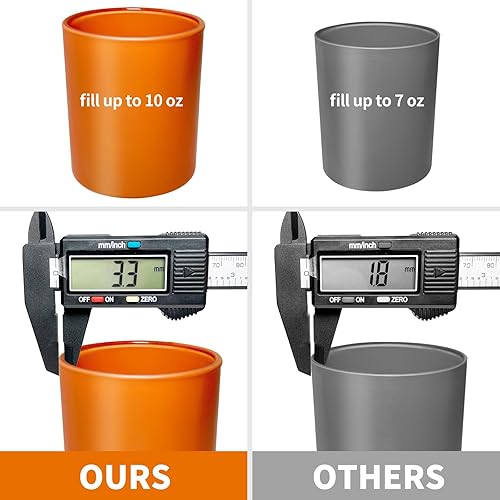 Miniatura 5 de SUPMIND Paquete de 12 tarros de vela de cristal, tarros de vela vacíos de otoño de 10 onzas con tapas de bambú y etiquetas adhesivas, tarros de