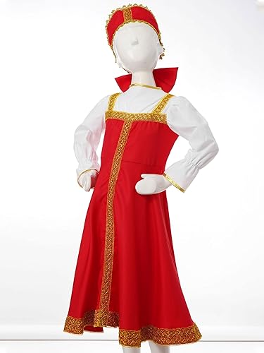 Miniatura 2 de Yartina Vestido de burbuja para niñas Brithday Princess Cosplay Party Russian Traditional Dress-up Faldas sueltas
