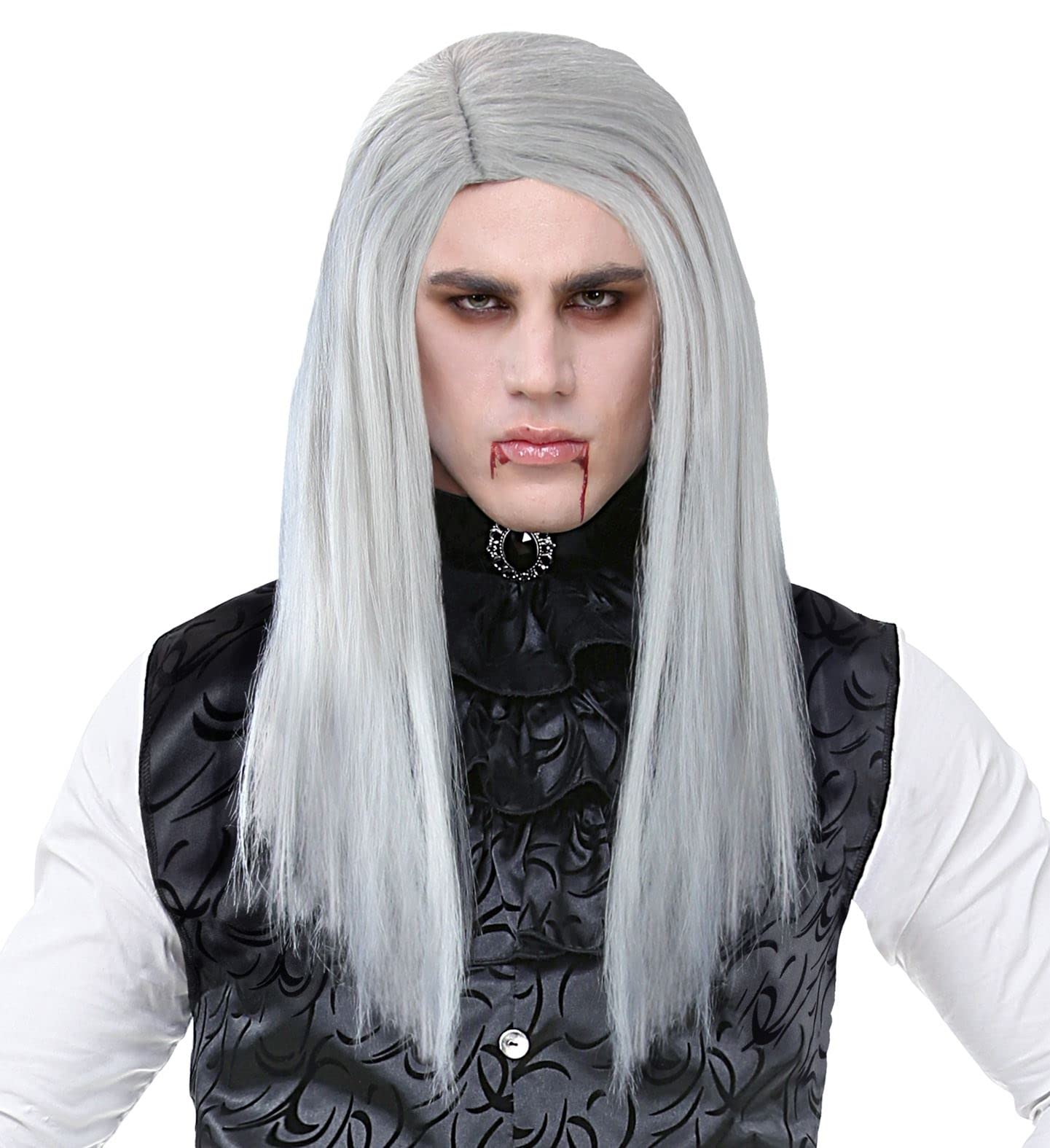 W WIDMANN MILANO Party Fashion 01995 Vampire Wig in Box Grey Theme Party Halloween