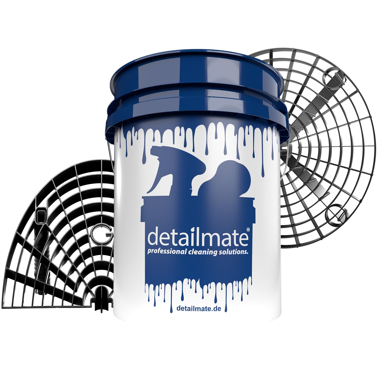 MAGIC BUCKET | Kit De Lavage à La Main Pour Voiture | Seau De 3,5 US GALLONS (13 Litres) Avec Couvercle Assorti | Filtre à Saleté Grit Guard | Menthe/Blanc