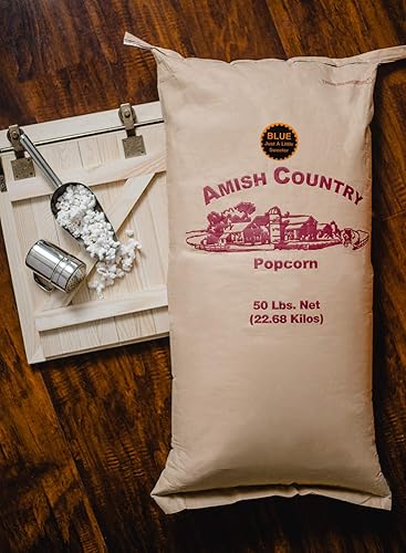 Miniatura 5 de Amish Country Popcorn  Bolsa de 50 libras de granos azules  Anticuado, sin OMG y sin gluten (bolsa de 50 libras)