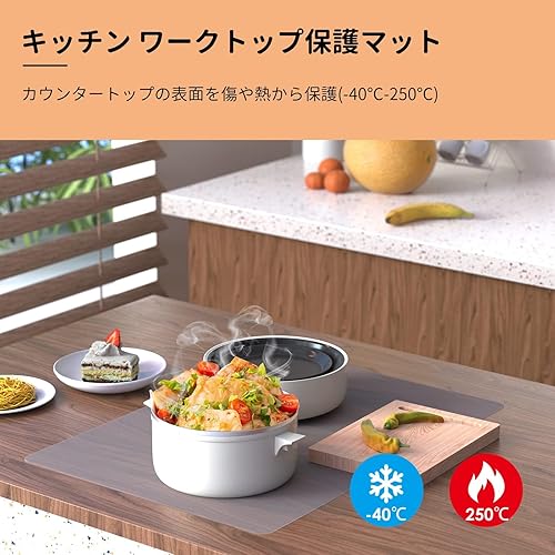 Miniatura 2 de Tapete grande de silicona resistente al calor para freidora de aire de 19.6 x 27.5 pulgadas, tapetes de silicona para encimera de cocina, mantel