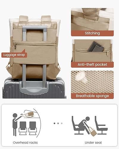 Miniatura 7 de LOVEVOOK Mochila para laptop para mujer mochila de viaje de trabajo para mujer mochila de escuela bolsa de enfermera mochila de computadora para