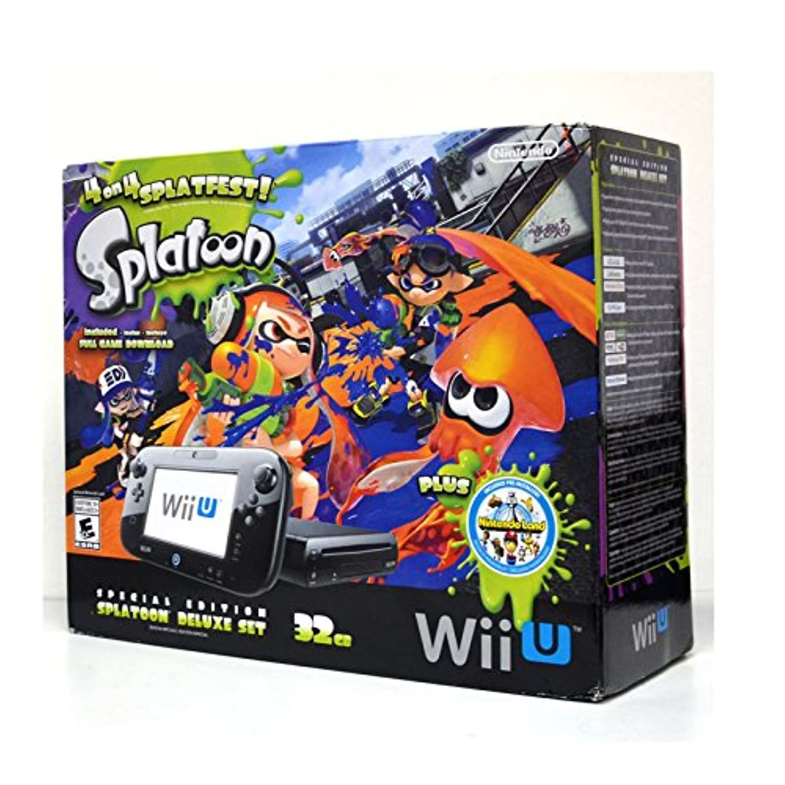 Nintendo Wii U・スプラトゥーン Amazon.com: Nintendo Wii U 32GB Console Splatoon Special Edition
