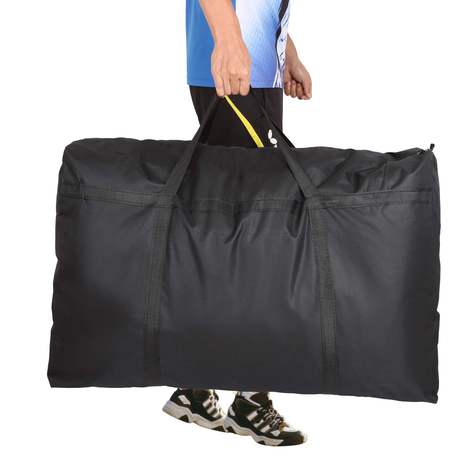 Torba do przechowywania kołder i poduszek 600D Oxford, torba do noszenia pościeli lub nakładek na materac, z zamkiem błyskawicznym i uchwytem (90L x 24W x 58H)