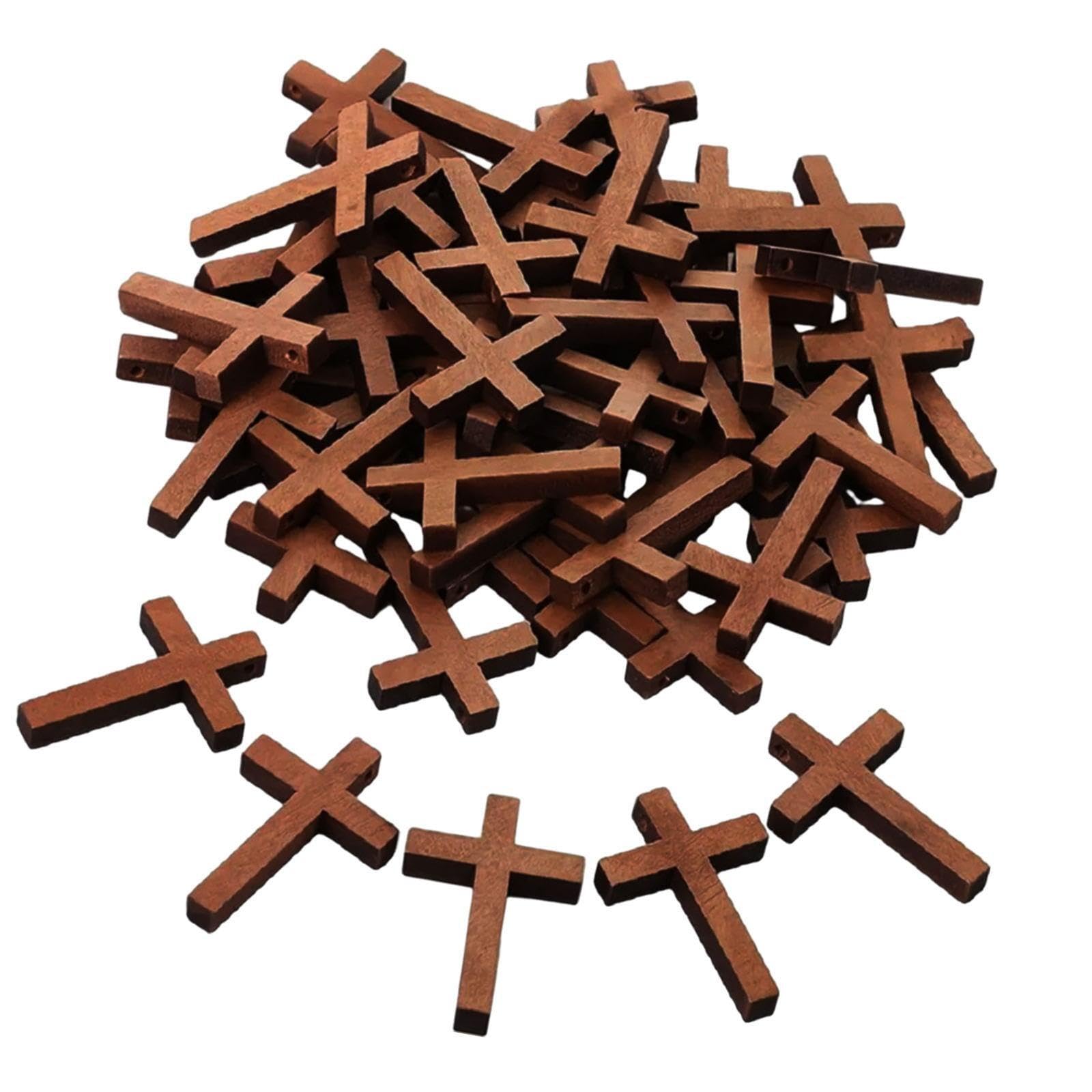 Zambuph Light Exceptional Cross Spacer Charms Pendants Hanging Ornament Beautiful Collection Of Wooden Cross Charms Wood Pendants All Occasions Fashion Unfinished
