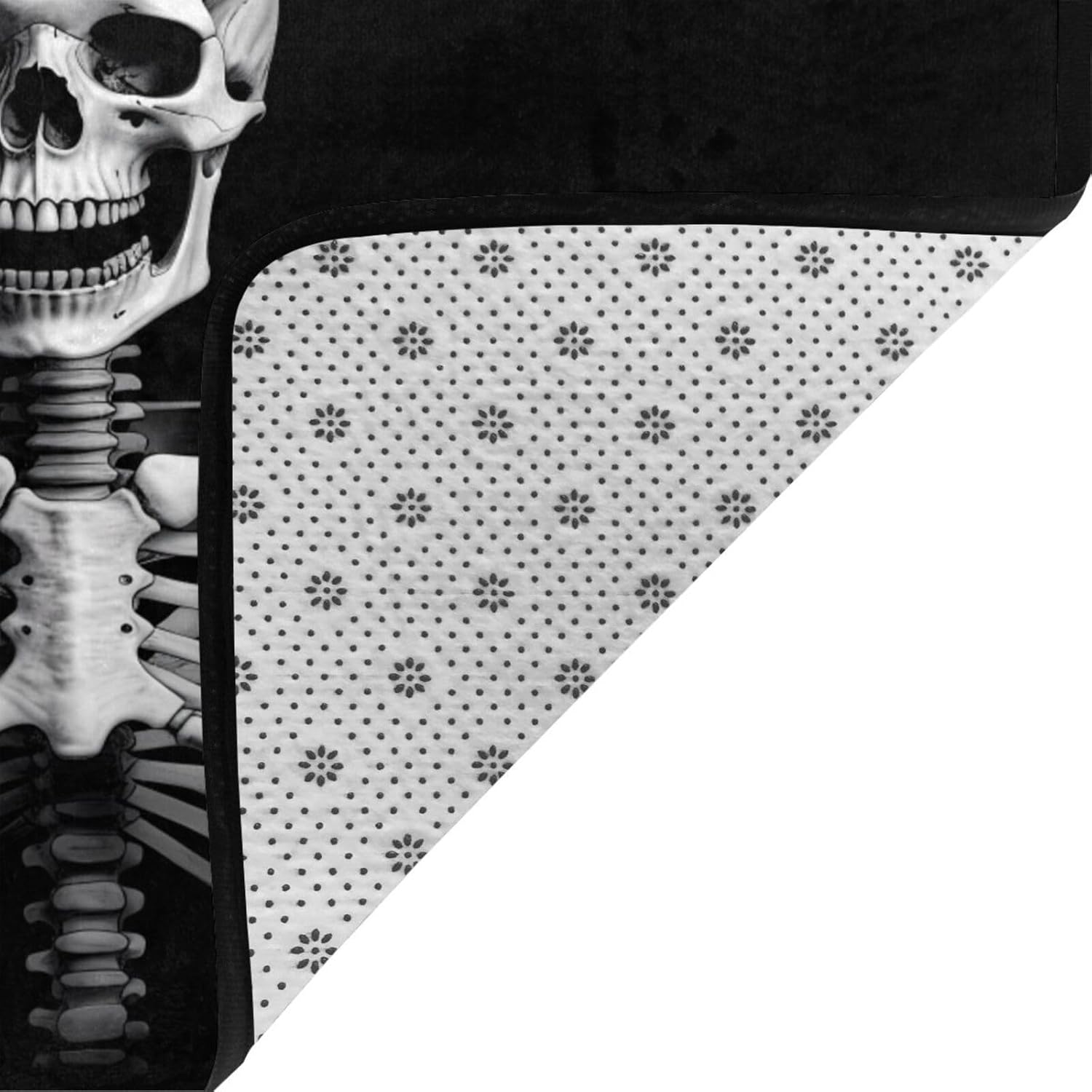 Pirates Flag Area Rugs 5x7 Feet for Bedroom Living Room, Non-Slip Area Mat 80x58 in for Office Kitchen Home Party Decor