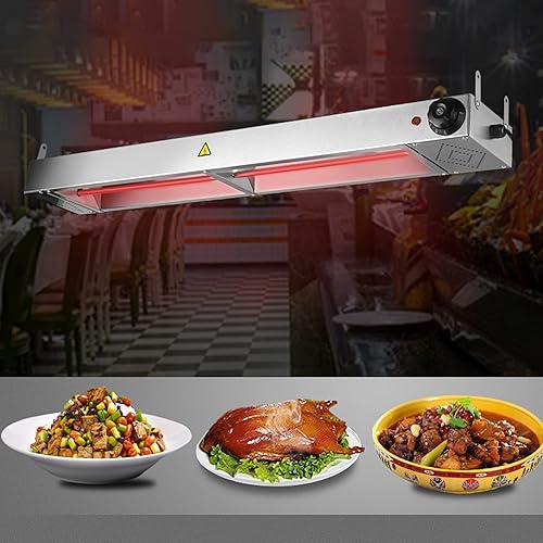 Miniatura 4 de Lámparas de calor para alimentos, calentador de alimentos para fiestas, lámpara colgante de calefacción para restaurante de bufé, lámpara de