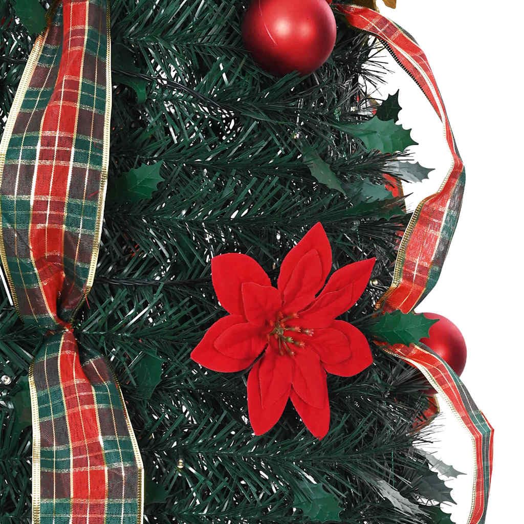 vidaXL Künstlicher Weihnachtsbaum mit 200 LEDs Grün 215 cm PVC