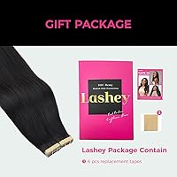 Vista 61 de Lashey Extensiones de Cabello Humano con Cinta Adhesiva Negro Natural 100% Remy Cabello Humano Liso Extensiones de Cabello con Cinta Largas de 24