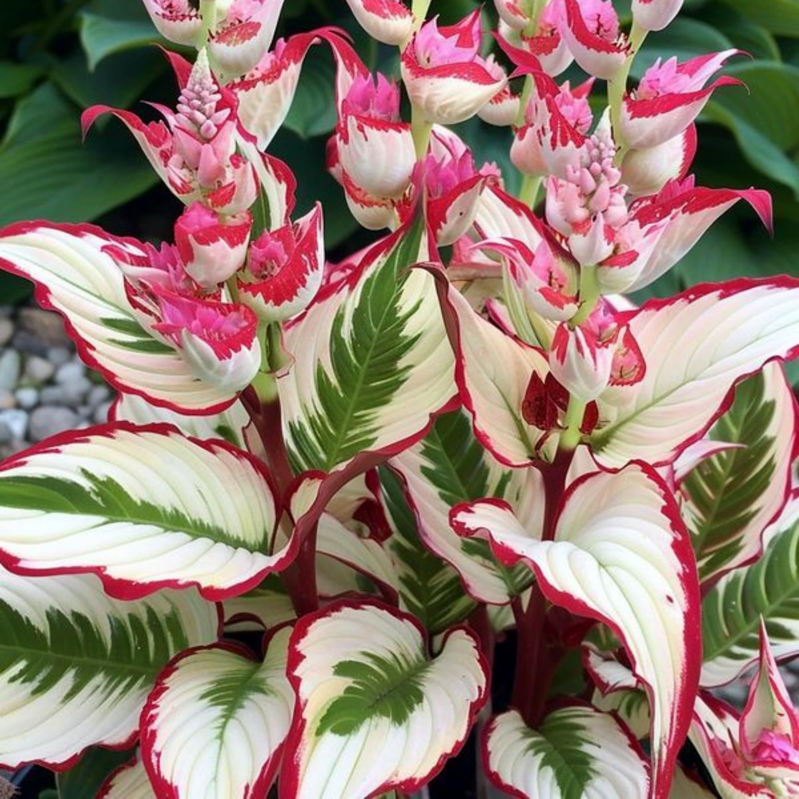 Hosta Bulbs for Planting, Hardy Perennial, Excellent Display, Mix Greening Flower, Natural Organic, Wedding, Balcony Garden, Landscape Design-15 Bulbs-C