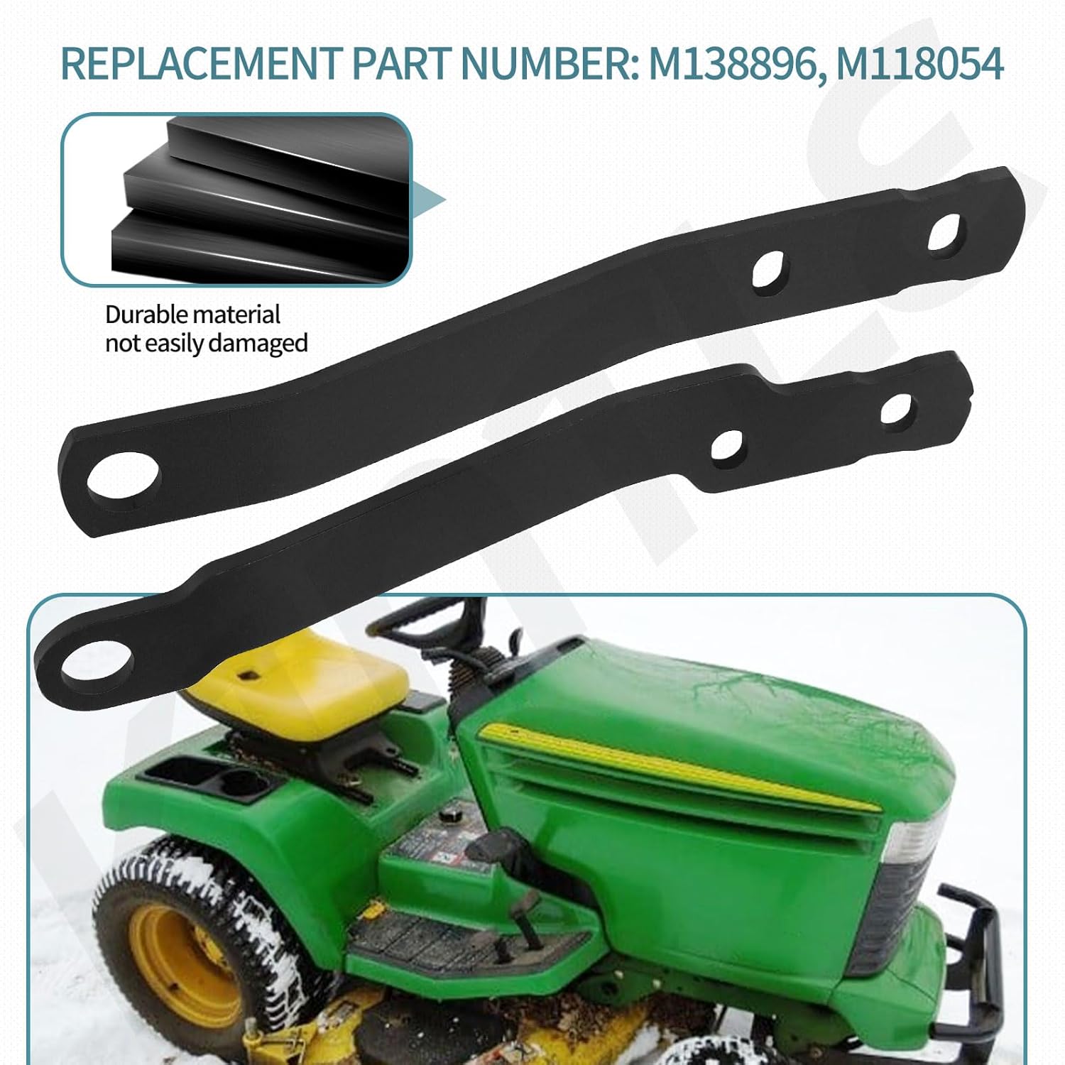 M138896 Right Deck Lift Arm & M118054 Left Deck Lift Arm Compatible with John D-eere 325, 335, 345, GX325, GX335, GX345 Lawn & Garden Tractors