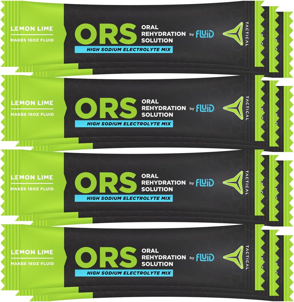 ORS (Oral Rehydration Solution), Recover Faster, Extreme Dehydration Electrolytes, 12pack (Lemon Lime)