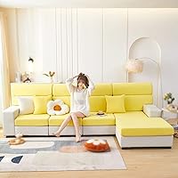 Vista 2 de Funda universal para sofá resistente al desgaste, fundas de almohada de 18 x 18 pulgadas, fundas de almohada cuadradas de repuesto, funda de cojín