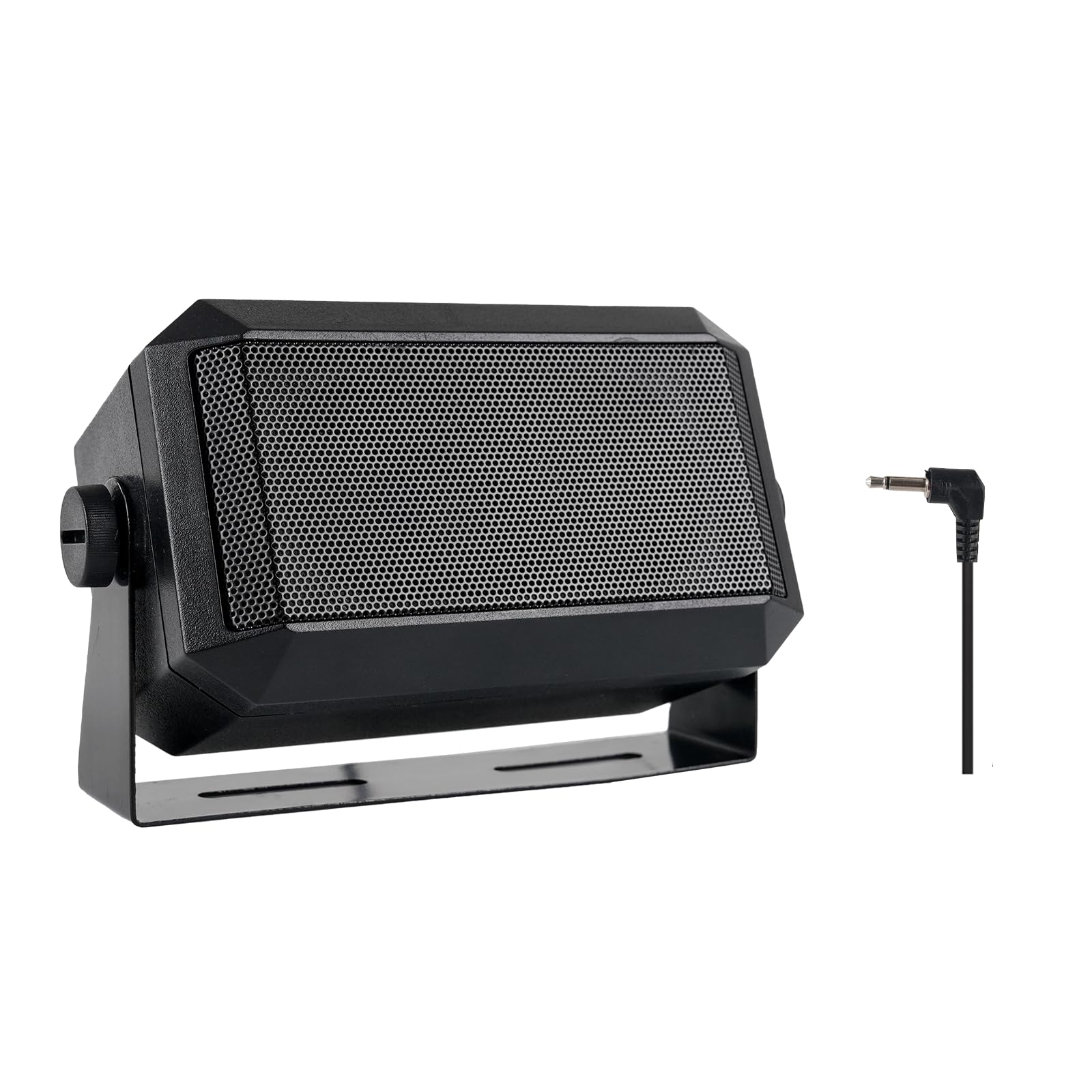 Retevis V001 CB Altoparlante Esterno, 8 Ohm 5 W, con Spina da 3,5 mm e kit di Montaggio, Altoparlante Rettangolare per Comunicazioni, Compatibile con radio CB MB61/MB62/MB63A (1 pezzo)