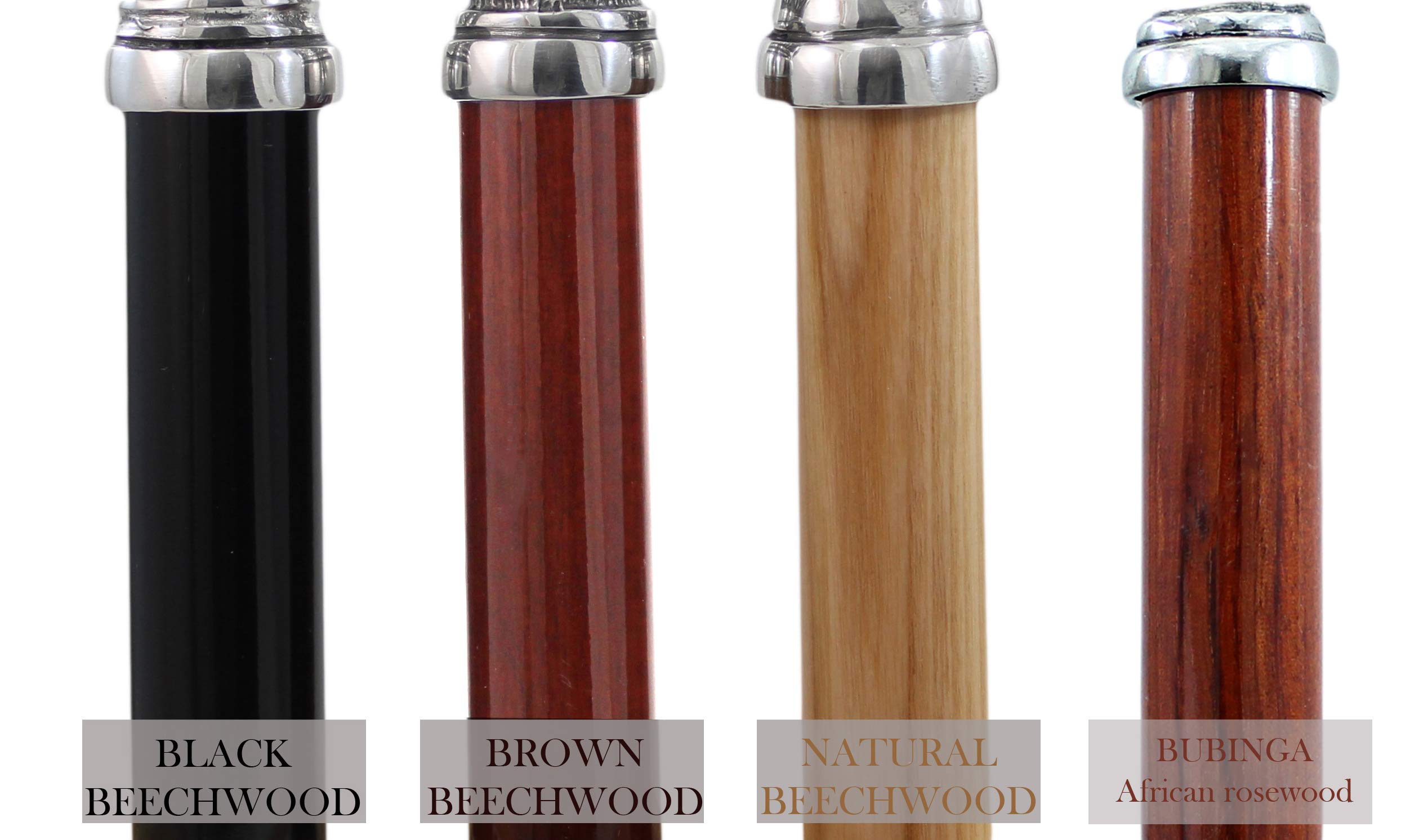 Bastón para caminar elegante león ceremonia ortopédico para una mujer y hombre longitud adaptable, color plateado