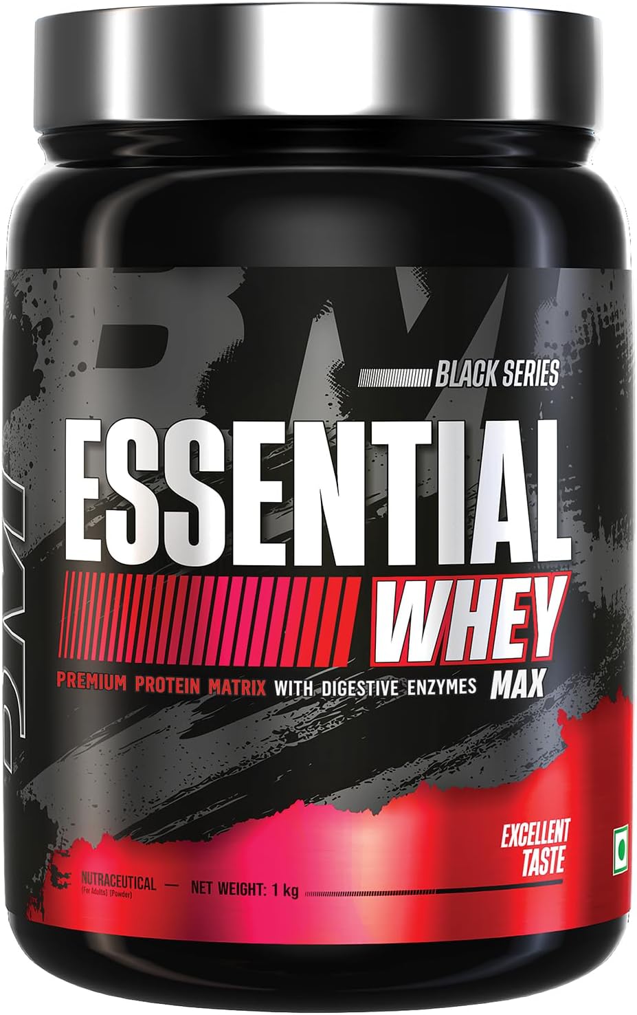 Essential Whey Max (Rich Chocolate)|Whey Protein Concentrate With Digestive Enzymes|No Added Sugar|Faster Muscle & Improved Strength|Daily Protein,1000 Grams
