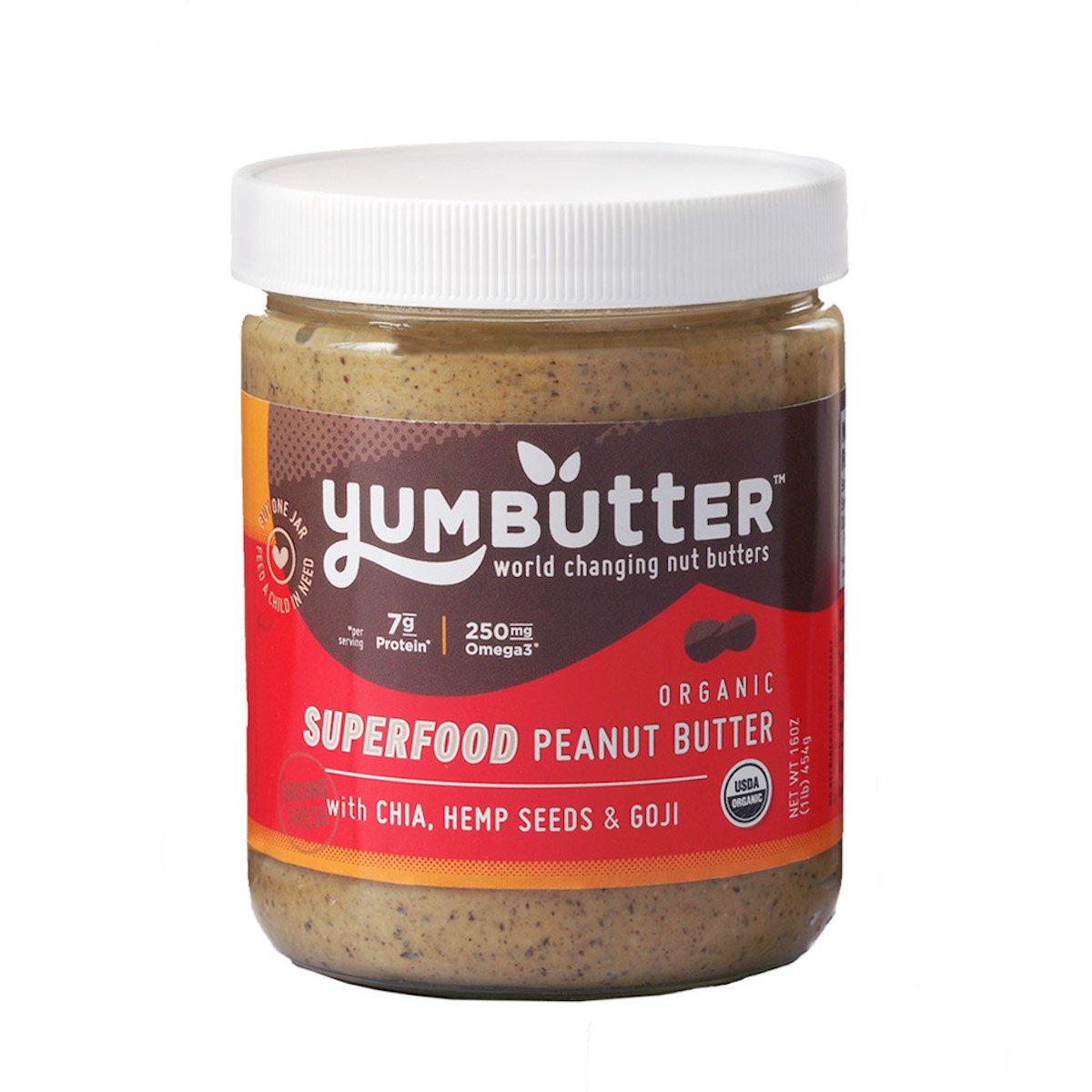Yumbutter Nut and Seed Butter, 16 oz. Jar Organic