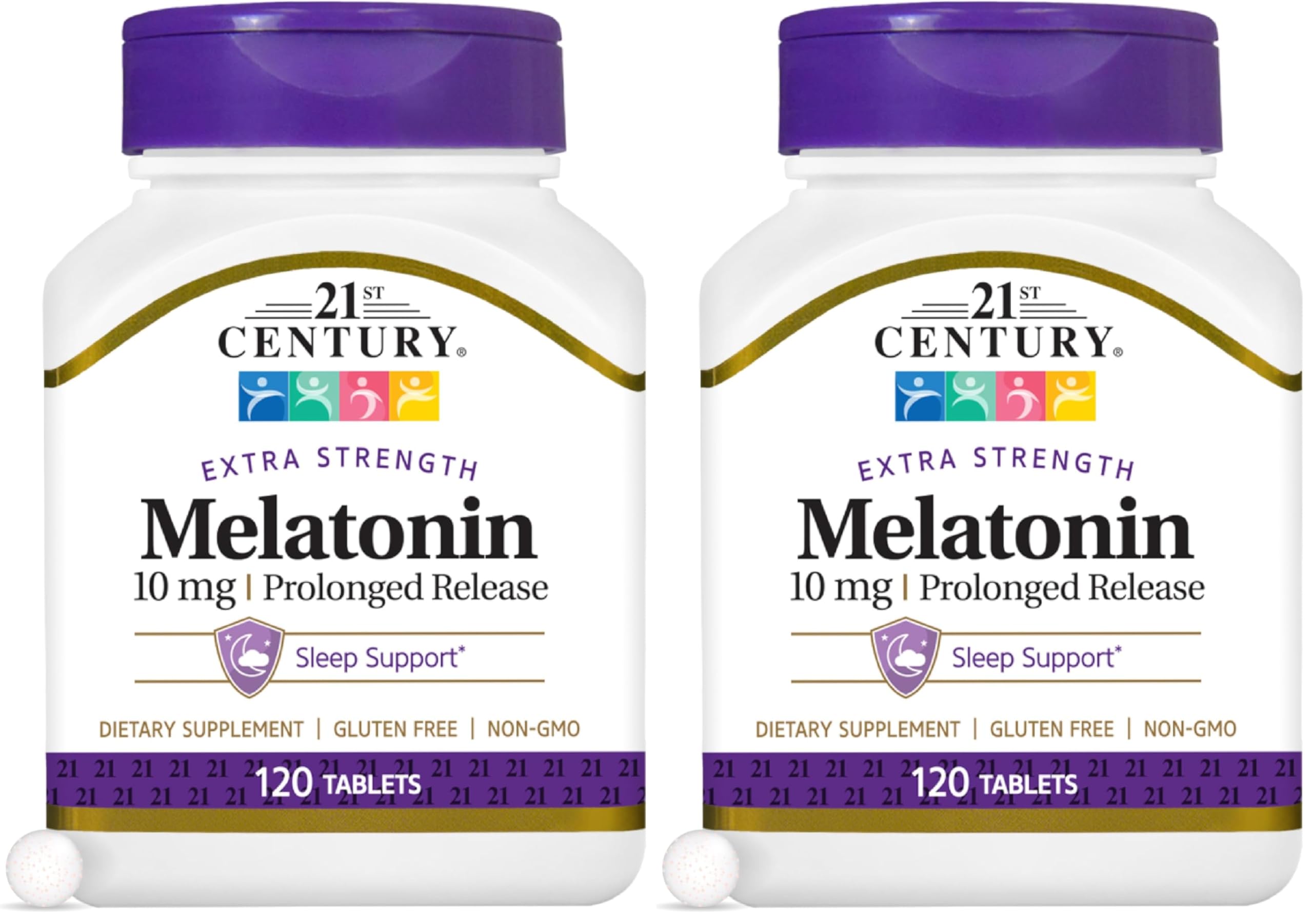 Melatonin 10 Mg Prolonged Release, 120 Count (Pack of 2)