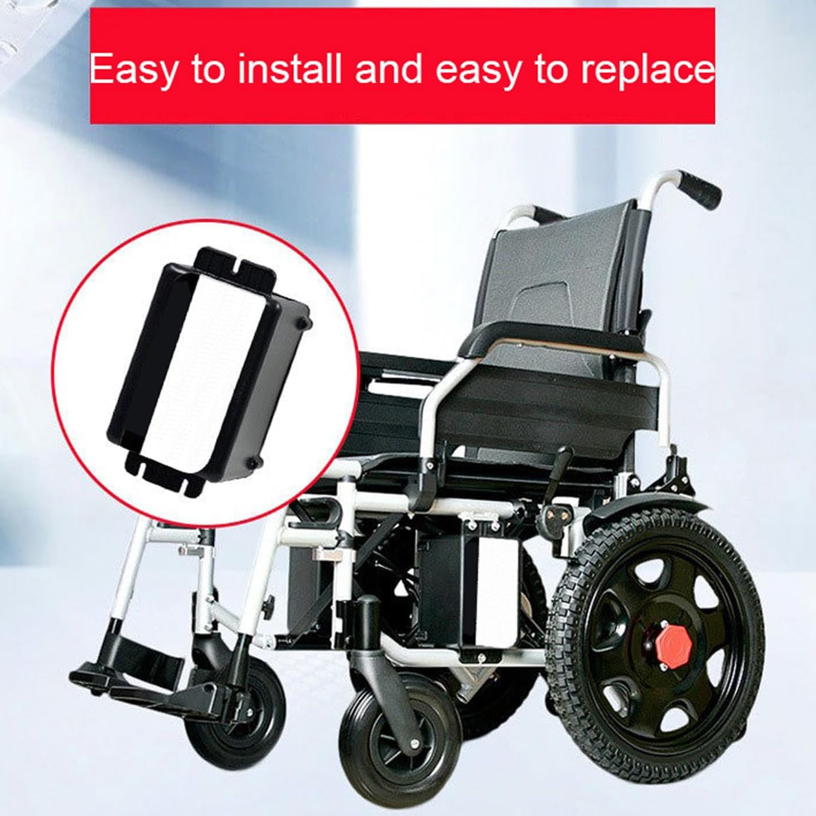 Batería para Silla de Ruedas eléctrica de 24 V, batería de Iones de Litio de 12,8 Ah, 13 Ah, 20,8 Ah y 22,4 Ah, batería de Litio de Repuesto de 24 voltios para Motor de 0-550W,24v12.8ah