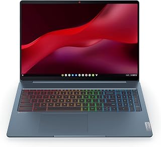 Lenovo IdeaPad 5 Chromebook 16 Inch 2.5K Gaming Laptop - (Intel Core i5-1235U, Integrated Intel Iris Xe Graphics, 8GB RAM, 512GB SSD, ChromeOS) - Stone Blue