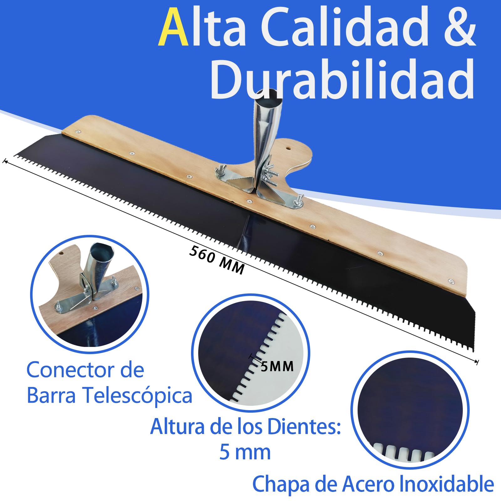 VKE Rodillo Púas Autonivelante 50cm Antisalpicaduras,Palo Telescópico 162cm | Incluye Rascador Autonivelante 56cm y Zapatos Aireadores para Césped, Set Completo Herramientas Para Autonivelante