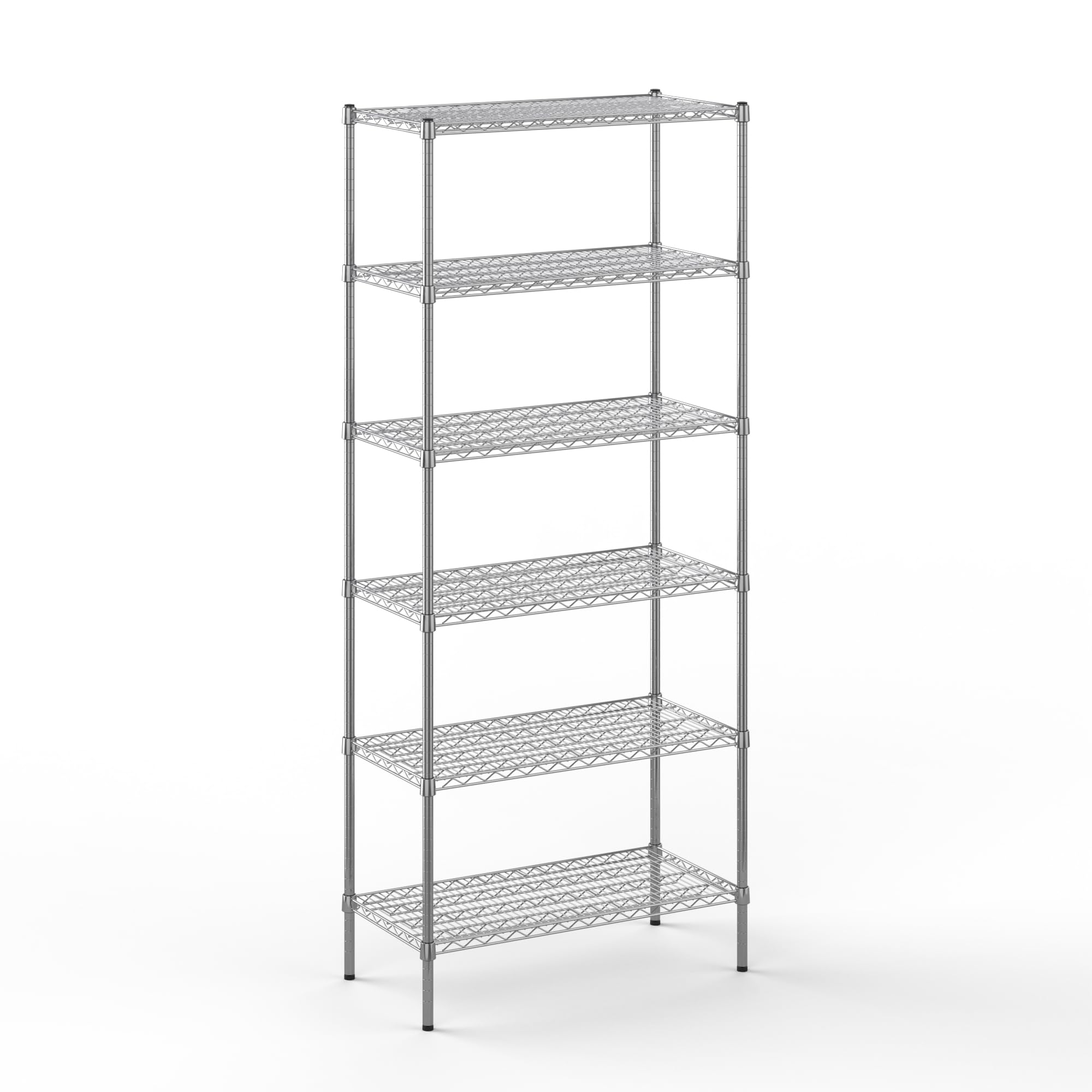 18" Deep x 36" Wide x 86" Height Wire Shelving Kit | 6-Tier | NSF Commercial Storage Rack Unit