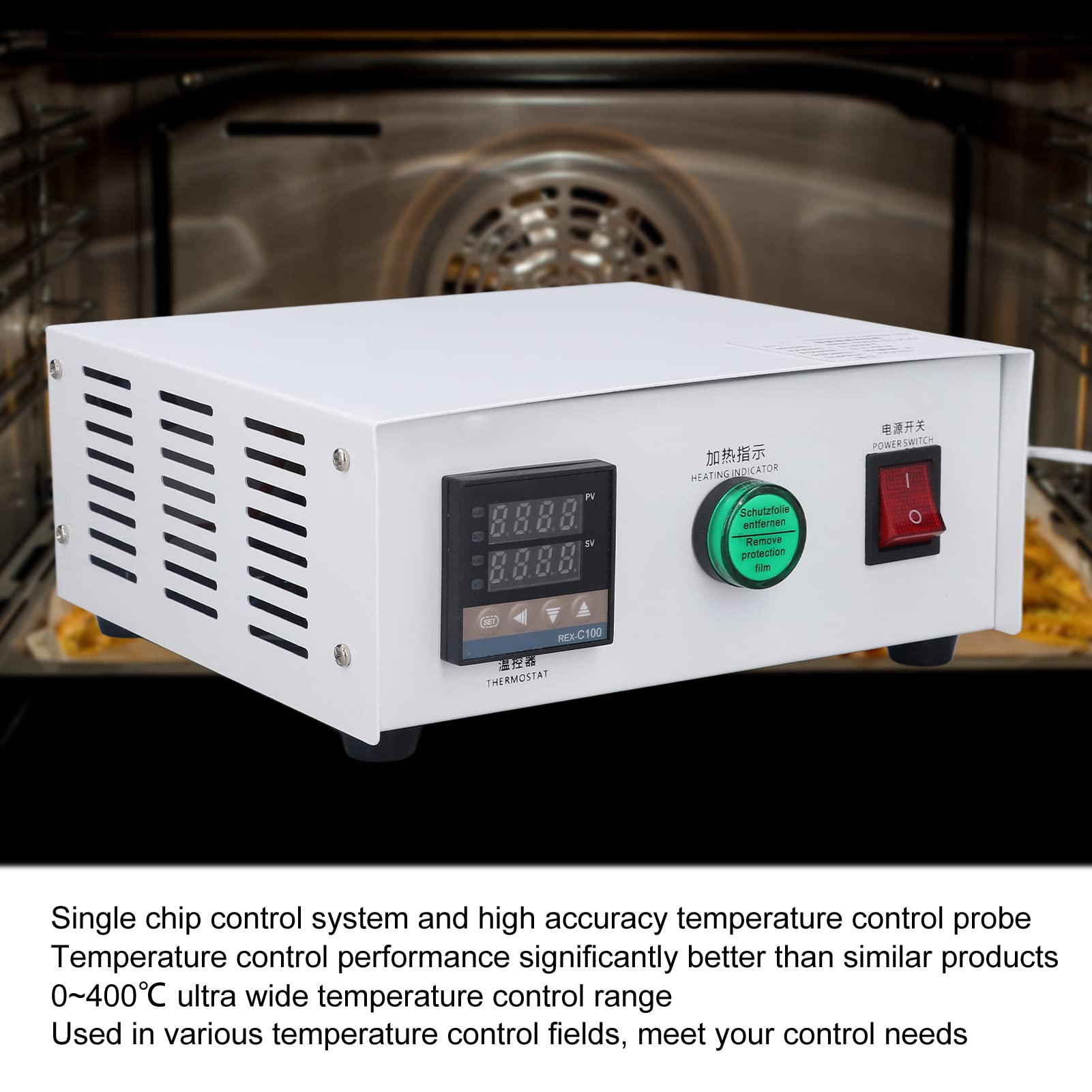 ciciglow Controlador de Temperatura PID SelbstmungsBox para Estufas Infrarrojas Remotas y Hornos de Chapa (#3)