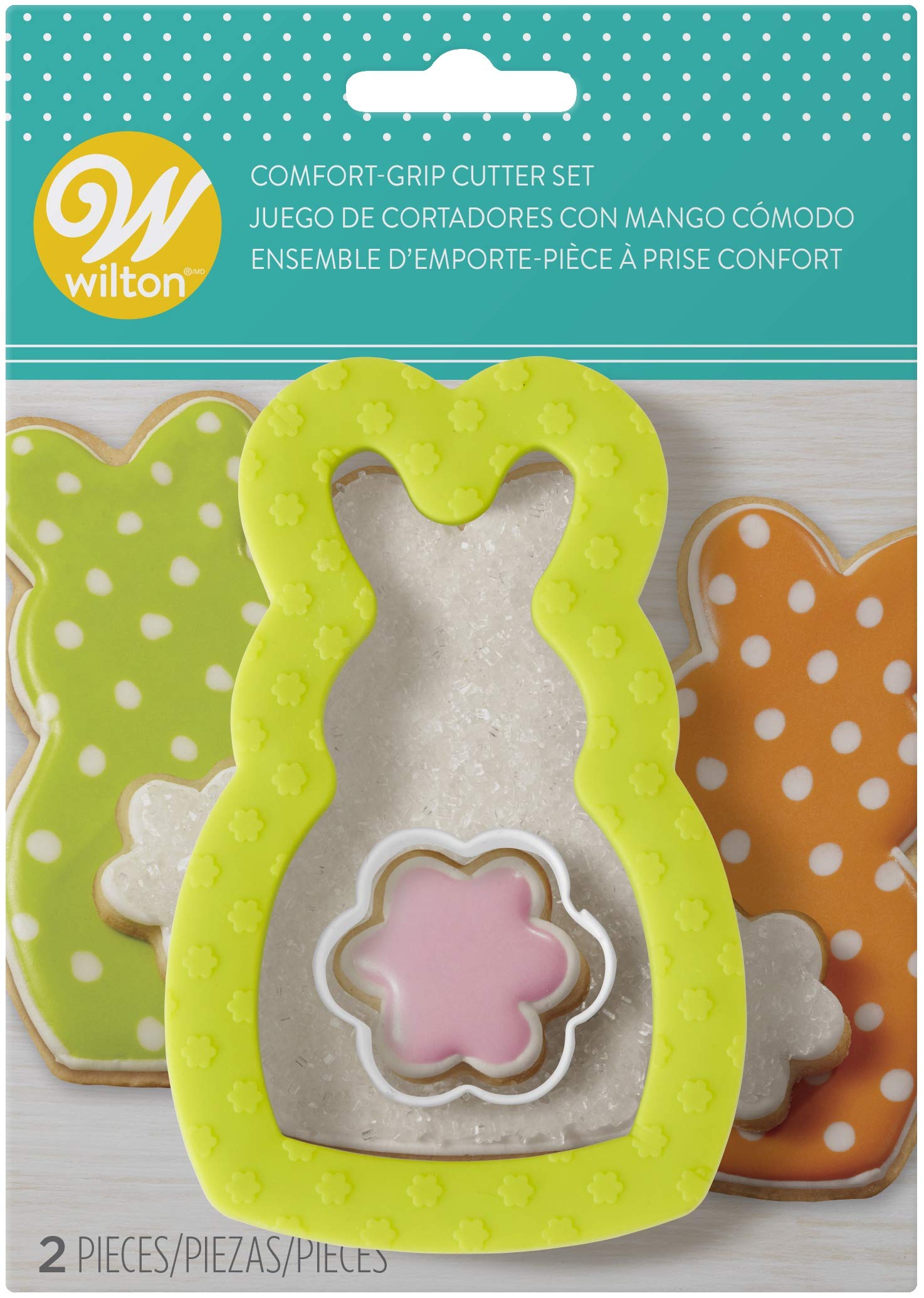 Wilton Cookie Cutter Set Comfort Grip Bunny & Tail (Pack of 2)