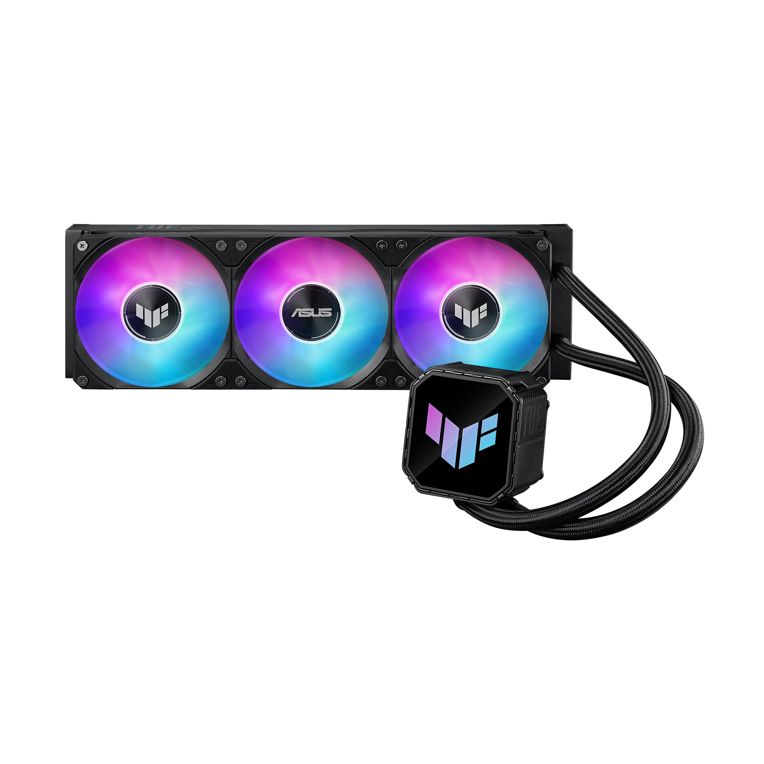 ASUS TUF Gaming LC III 360 ARGB AIO Cooler with pre-Installed & Integrated Triple Fans Designed for high Airflow and Static Pressure; efficient Pump