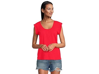 Mod-o-doc Cap Sleeve Scoop Neck T-Shirts Women
