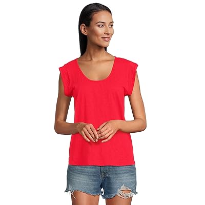 Mod o doc Cap Sleeve Scoop Neck T Shirts Women