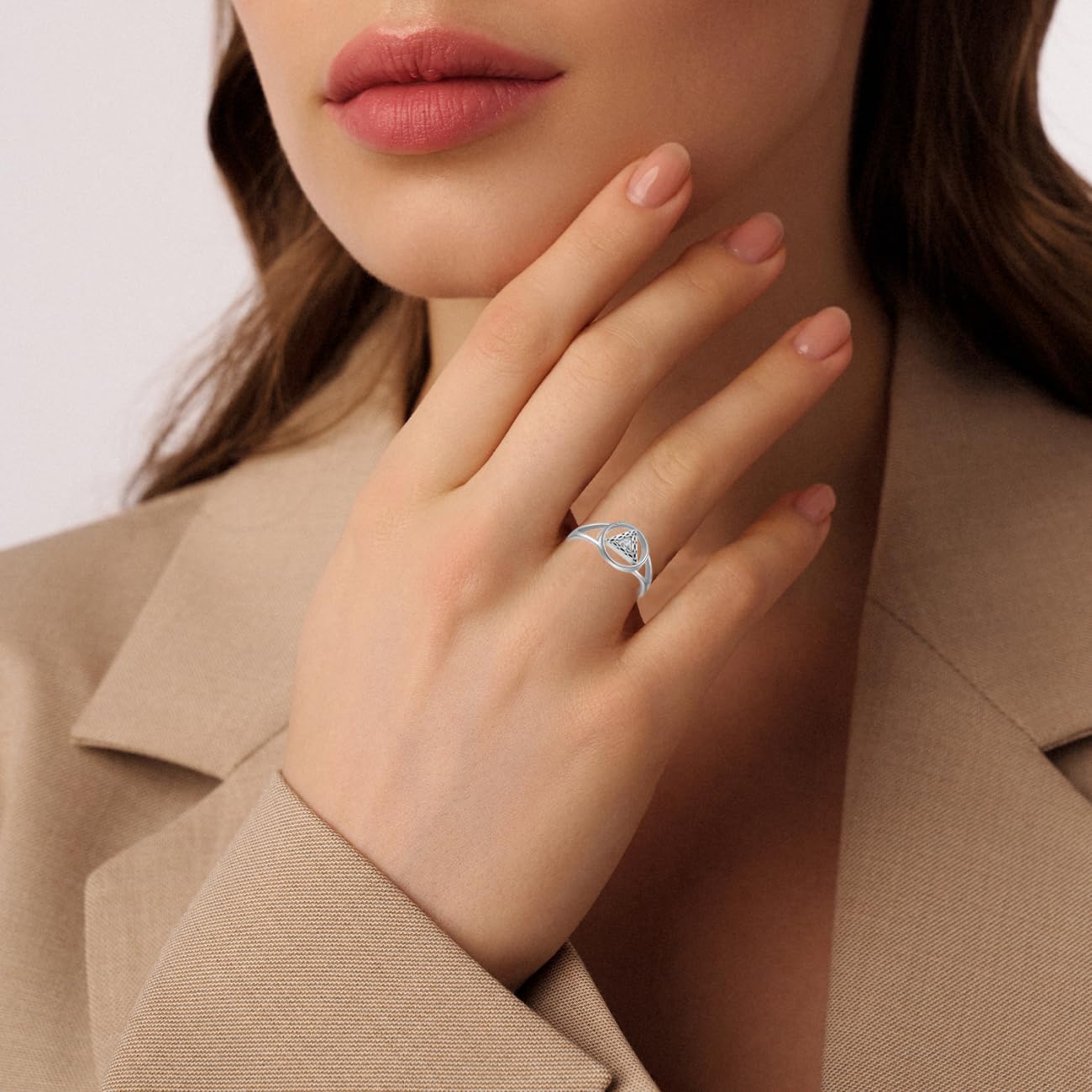 AA Sobriety Gifts 925 Sterling Silver AA Alcoholics Anonymous Ring Celtic Stay Sober Recovery Rings Alcoholics Anonymous Gifts for Women Her - Image 4