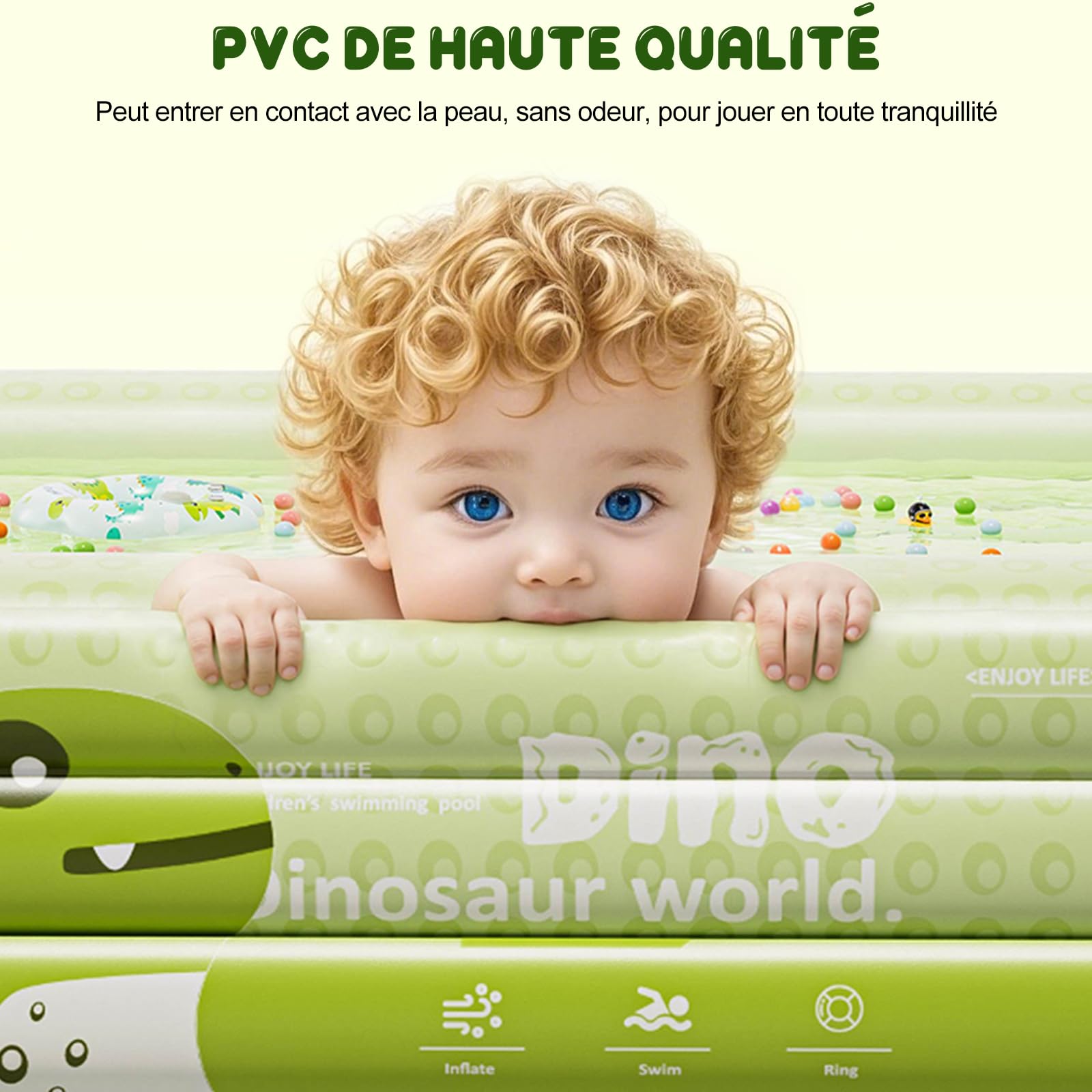 Ergocar Piscine Extérieure Piscine Gonflable pour Enfants Et Adultes Overground Piscine Divertissement Divertissement Piscine Jardin ExtérieurPour Les Enfants Et Les Adultes