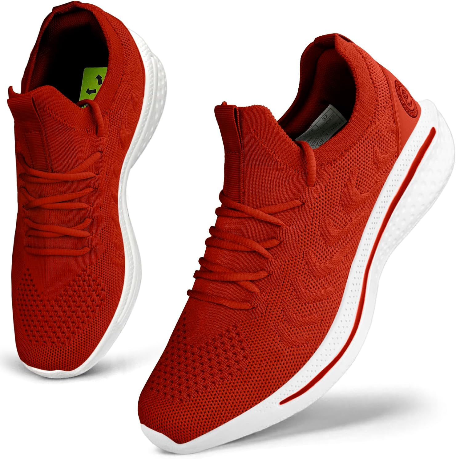 Puweco Dames Sneakers Hardloopschoenen Ademend Lichtgewicht Antislip Wandelschoen Casual Tennis Gym Joggen, Donkergrijs, 41 EU