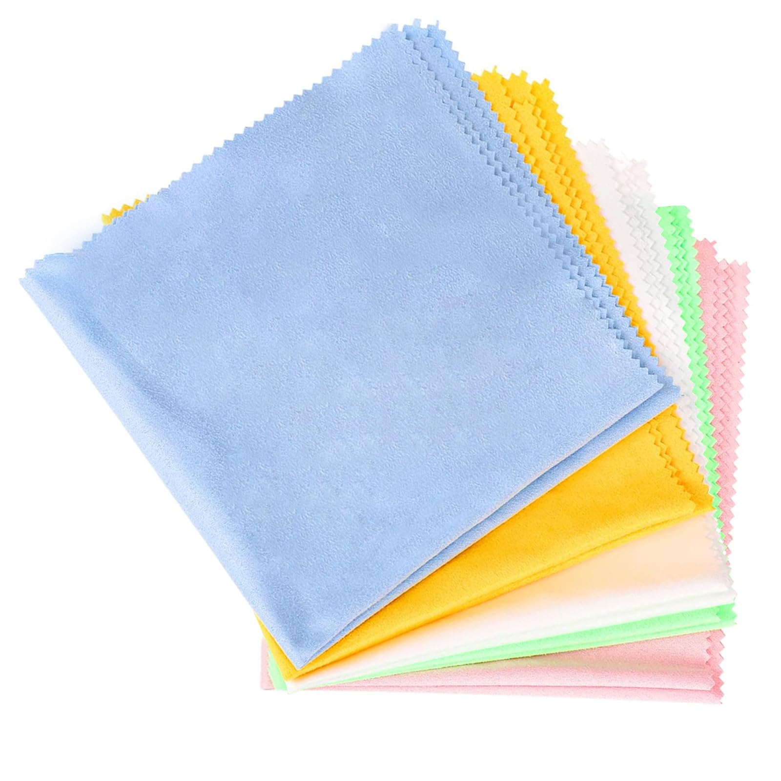 ReaJoys Guitar Cleaning Cloth for Instrument, 5pcs Microfiber Piano Guitar Polishing Cloths for Violin Trumpet Sax Brass 11.8x11.8 inch